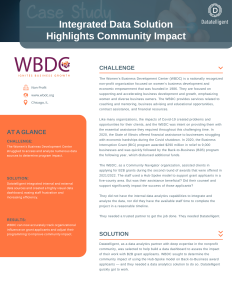 Women's Business Development Center Case Study Cover