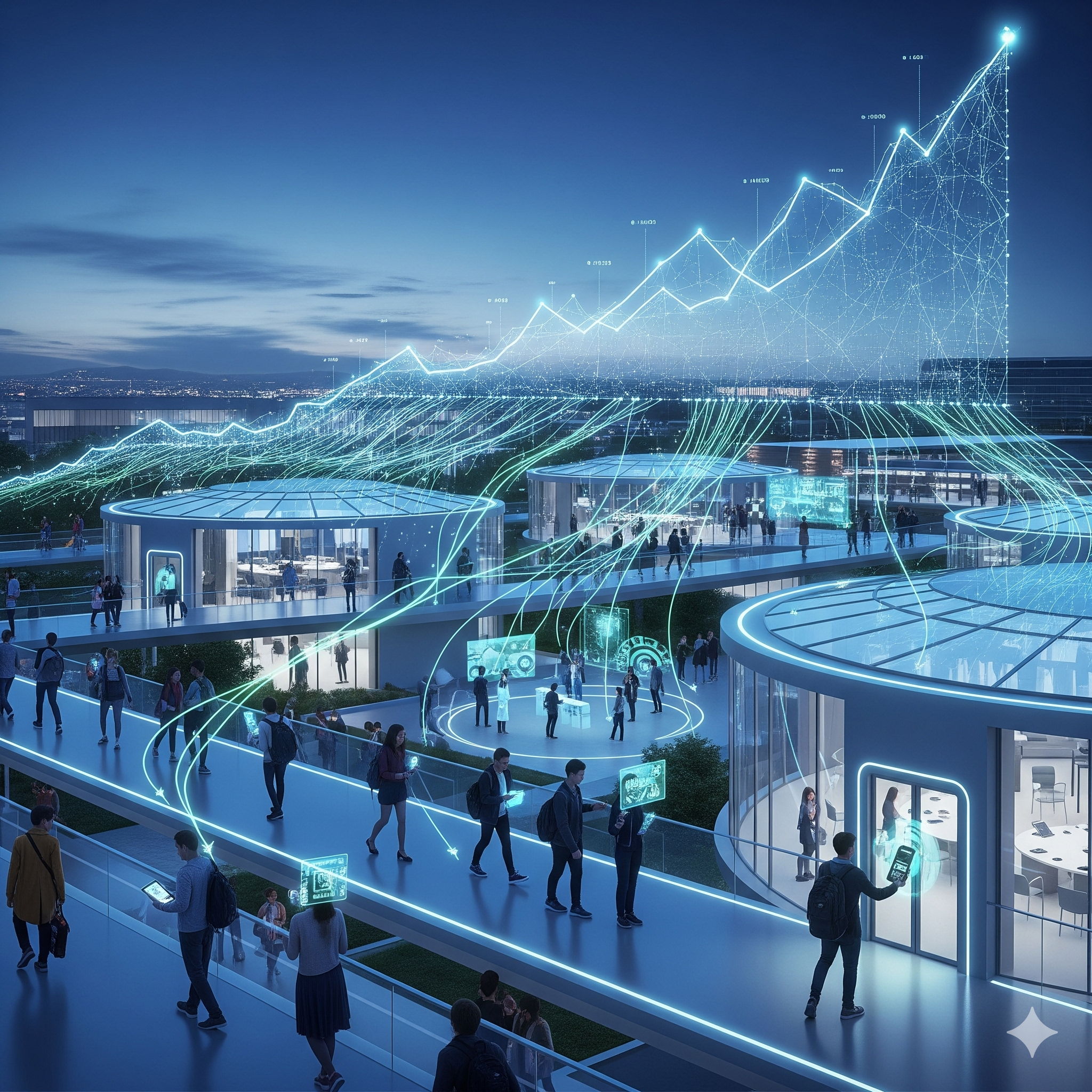 Student Data flows into analytics chart